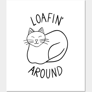 Loafin' Around (black) Posters and Art